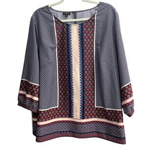 Talbots Boho Women's Plus 2X Peasant Top
